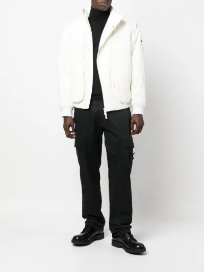 zara white bomber jacket