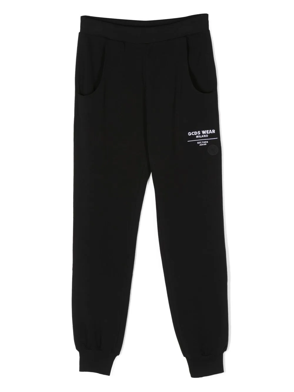 

Gcds Kids TEEN logo-print track pants - Black