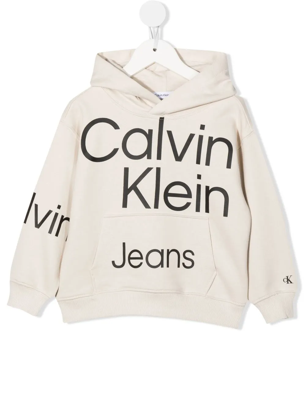 

Calvin Klein Kids hoodie con logo estampado - Neutro