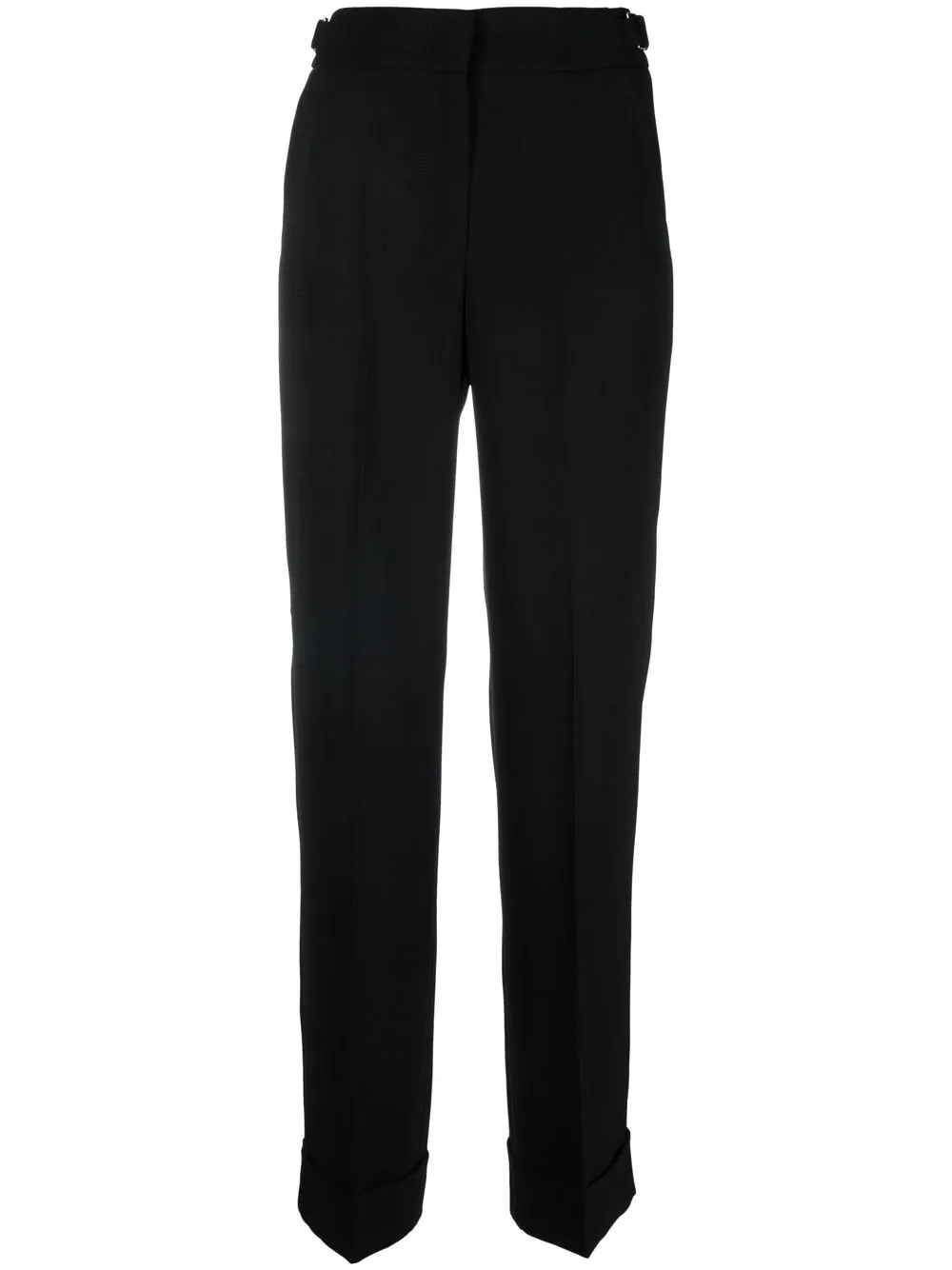 

Peserico pantalones rectos con dobladillo vuelto - Negro