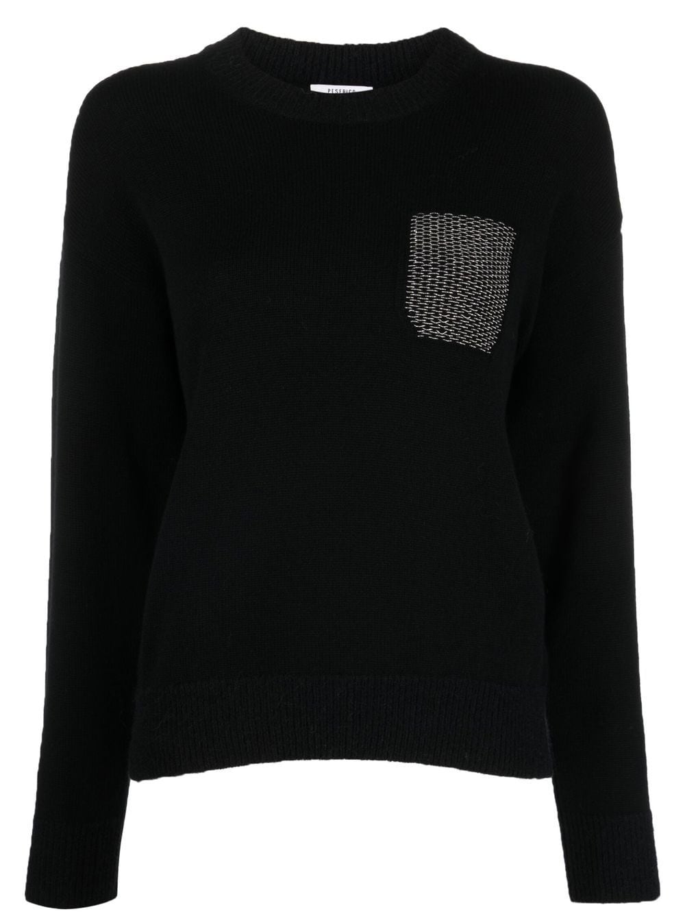 

Peserico contrast-pocket wool-blend jumper - Black