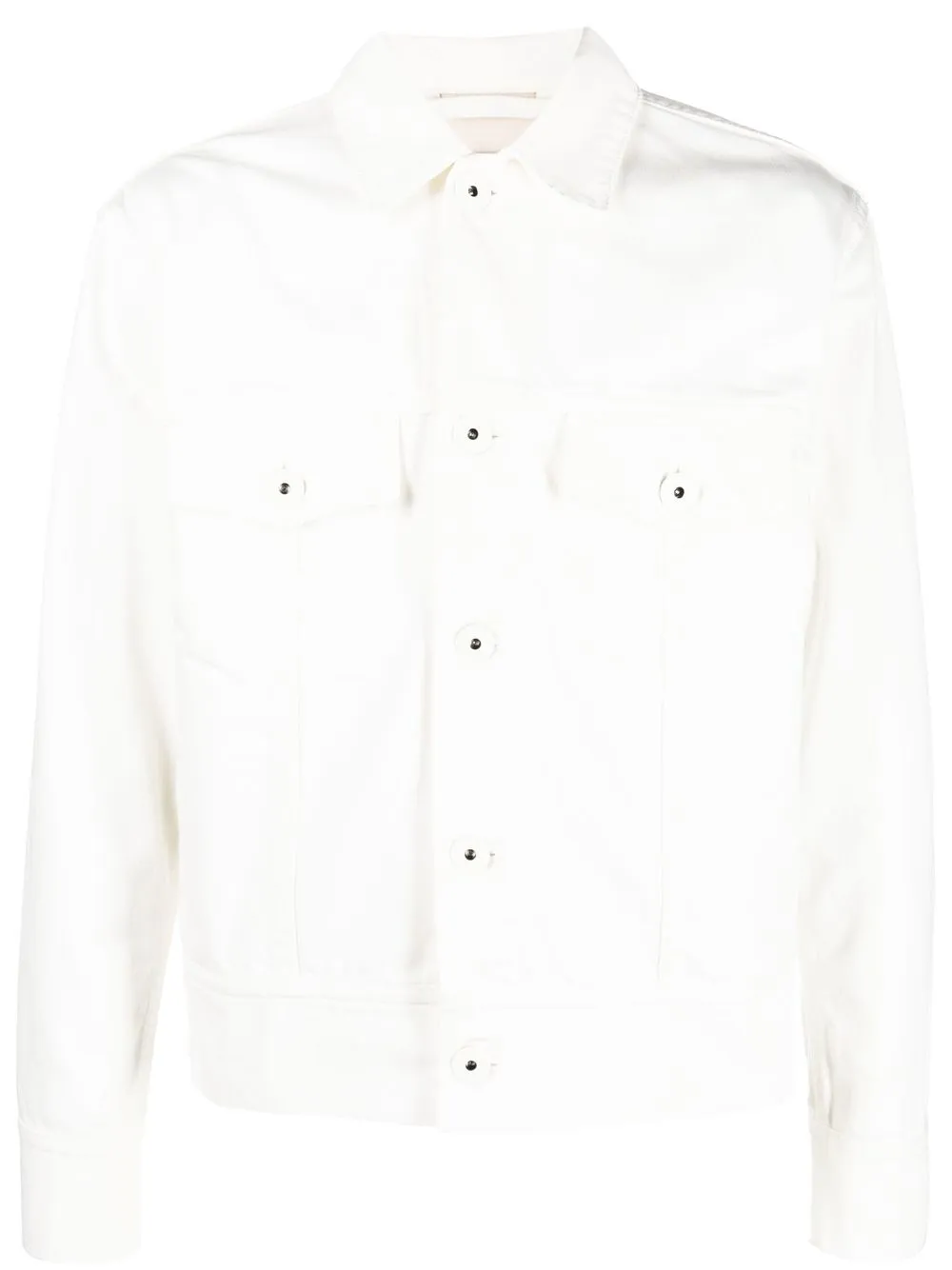 

Lanvin chamarra de mezclilla con logo estampado - Blanco