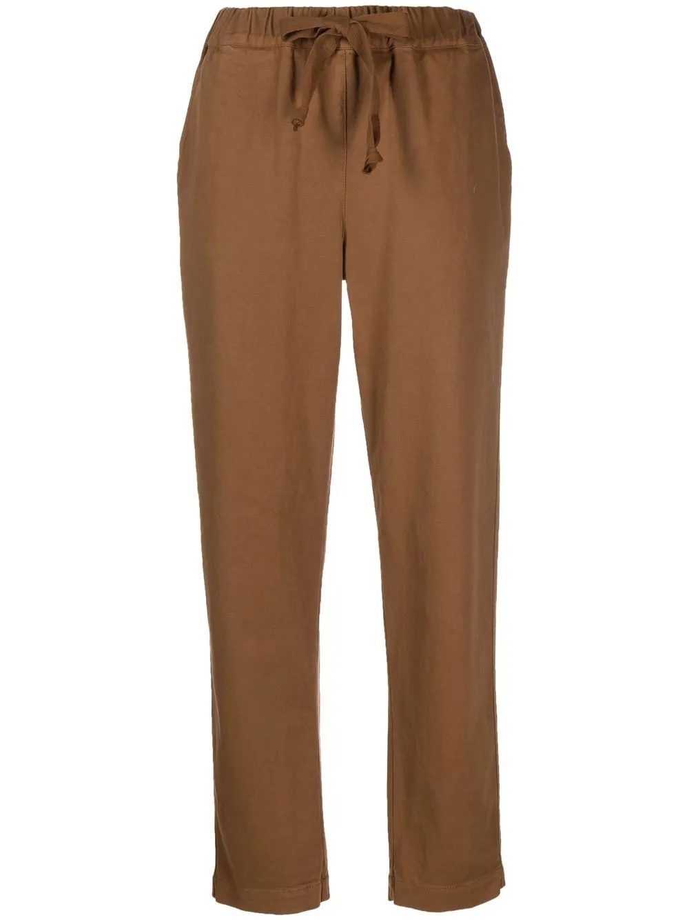

Semicouture pantalones rectos con cordones en la pretina - Marrón