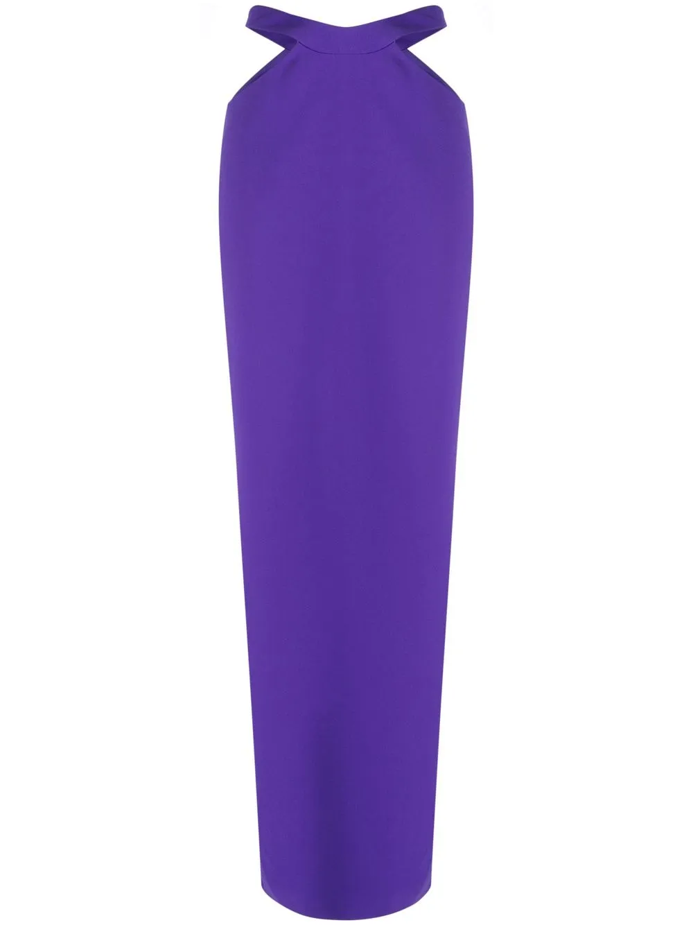 

Mônot cut-out waist long skirt - Purple