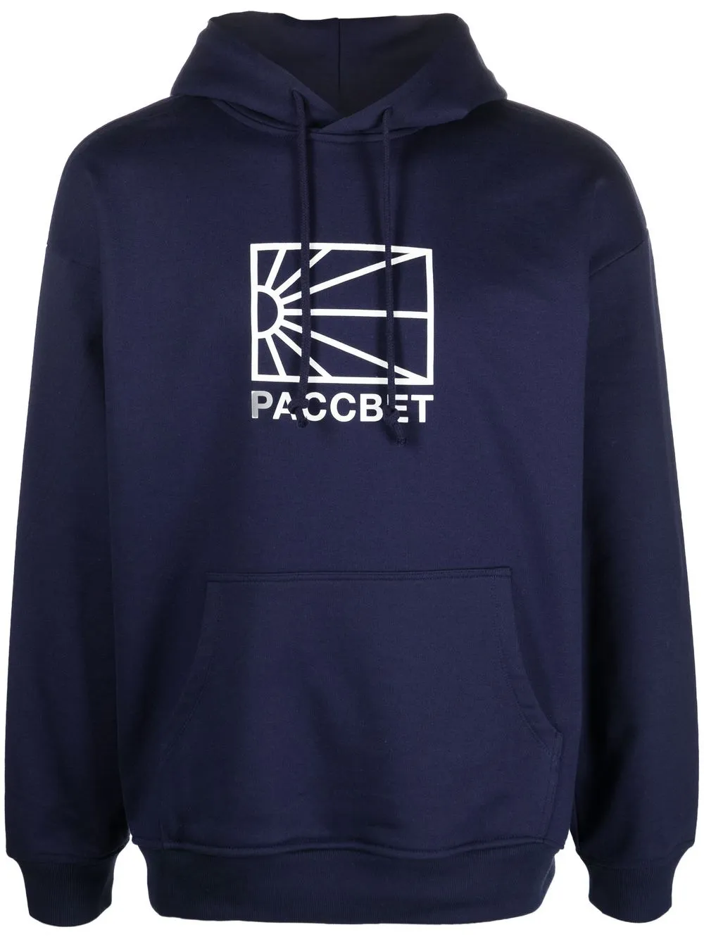 

PACCBET hoodie con logo estampado y cordones - Azul