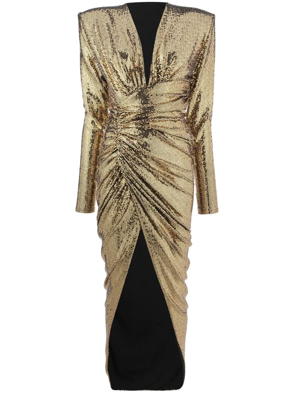 

Alexandre Vauthier vestido de fiesta bordado con lentejuelas - Dorado