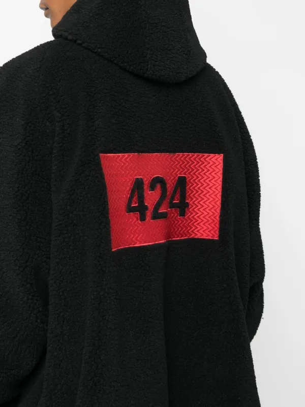 424 Logo half-zip Jumper | Black | FARFETCH