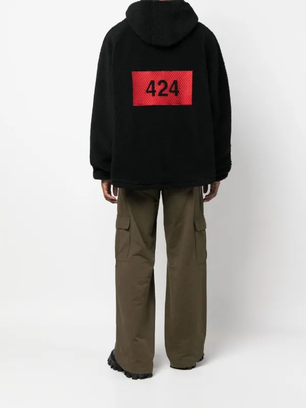 424 Logo half-zip Jumper | Black | FARFETCH