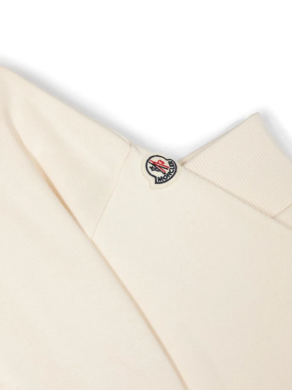  Moncler Enfant Sweatshirt Mit Logo Patch   Nude 