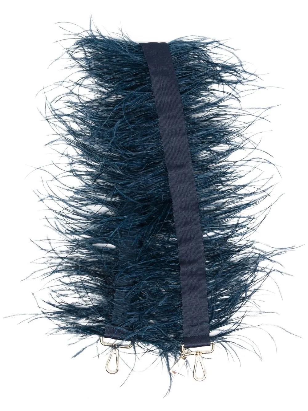 

la milanesa feathered clip-on strap - Blue