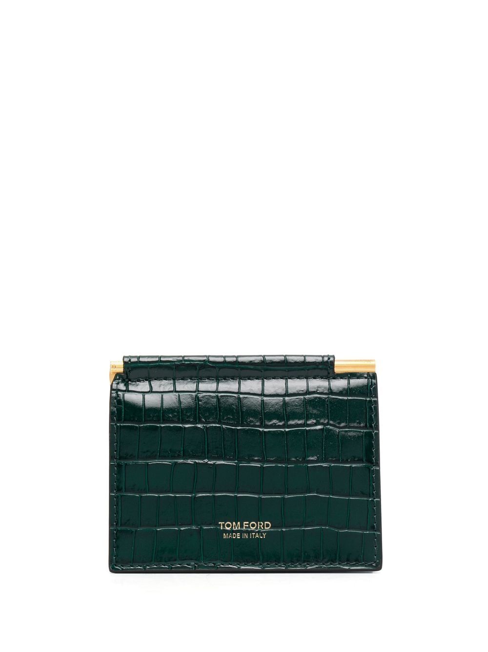 

TOM FORD cartera con efecto de piel de cocodrilo - Verde