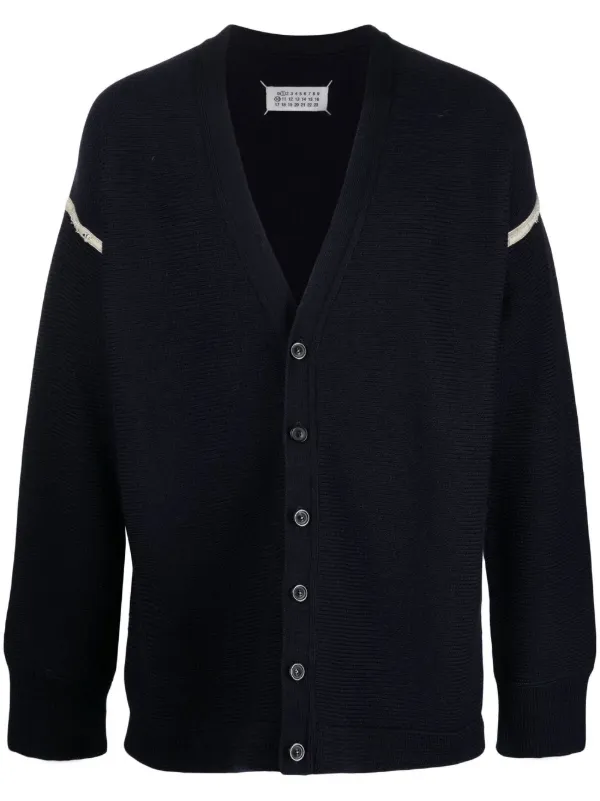 Maison Margiela elbow-patch Detail Cardigan - Farfetch