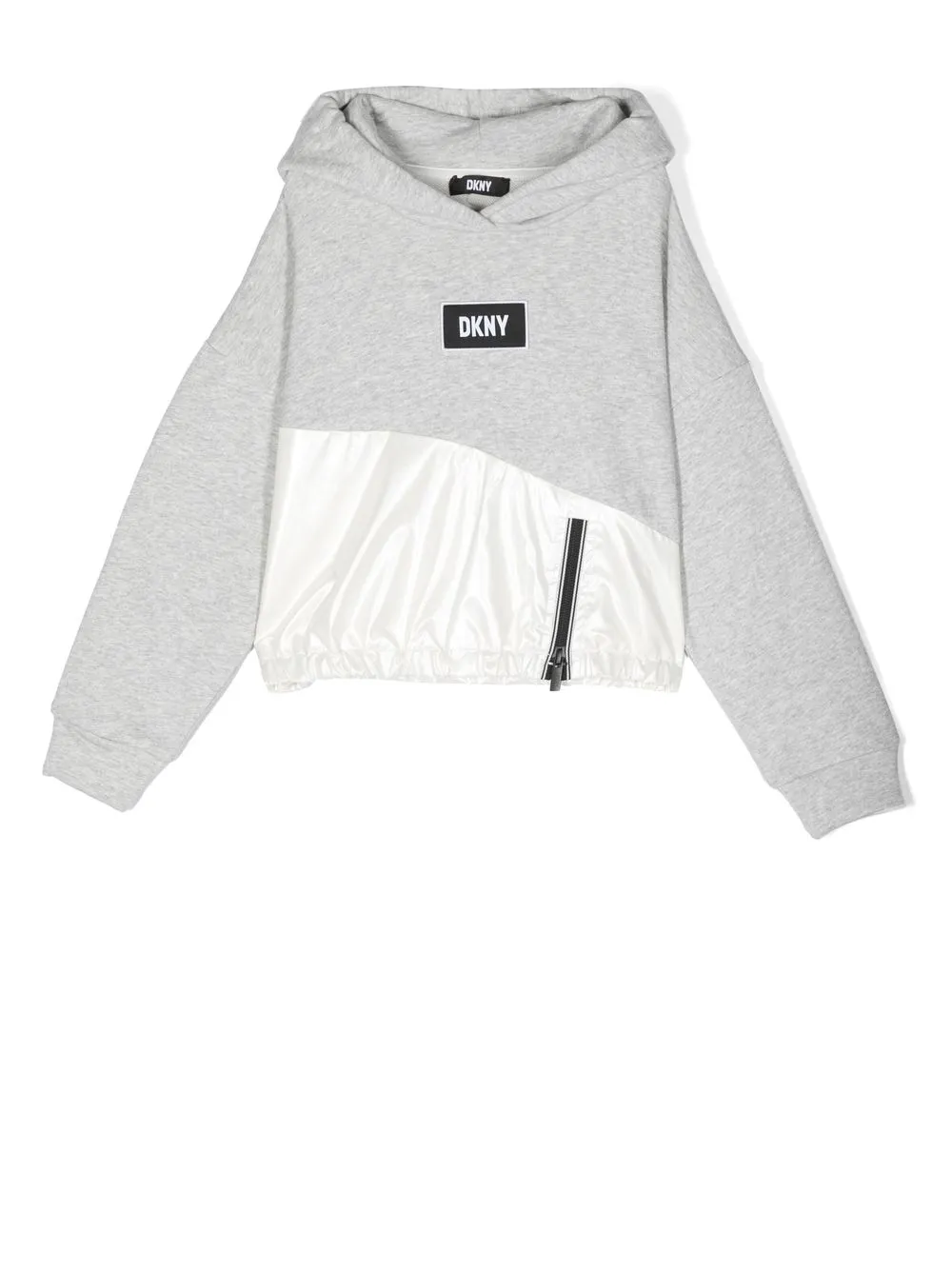 

Dkny Kids hoodie con parche del logo - Gris