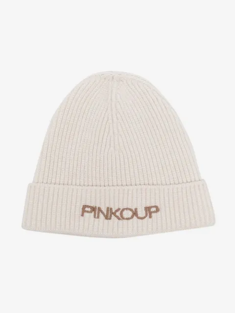 Pinko Kids logo-embroidered beanie hat