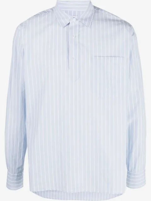 Orlebar Brown long-sleeve striped shirt