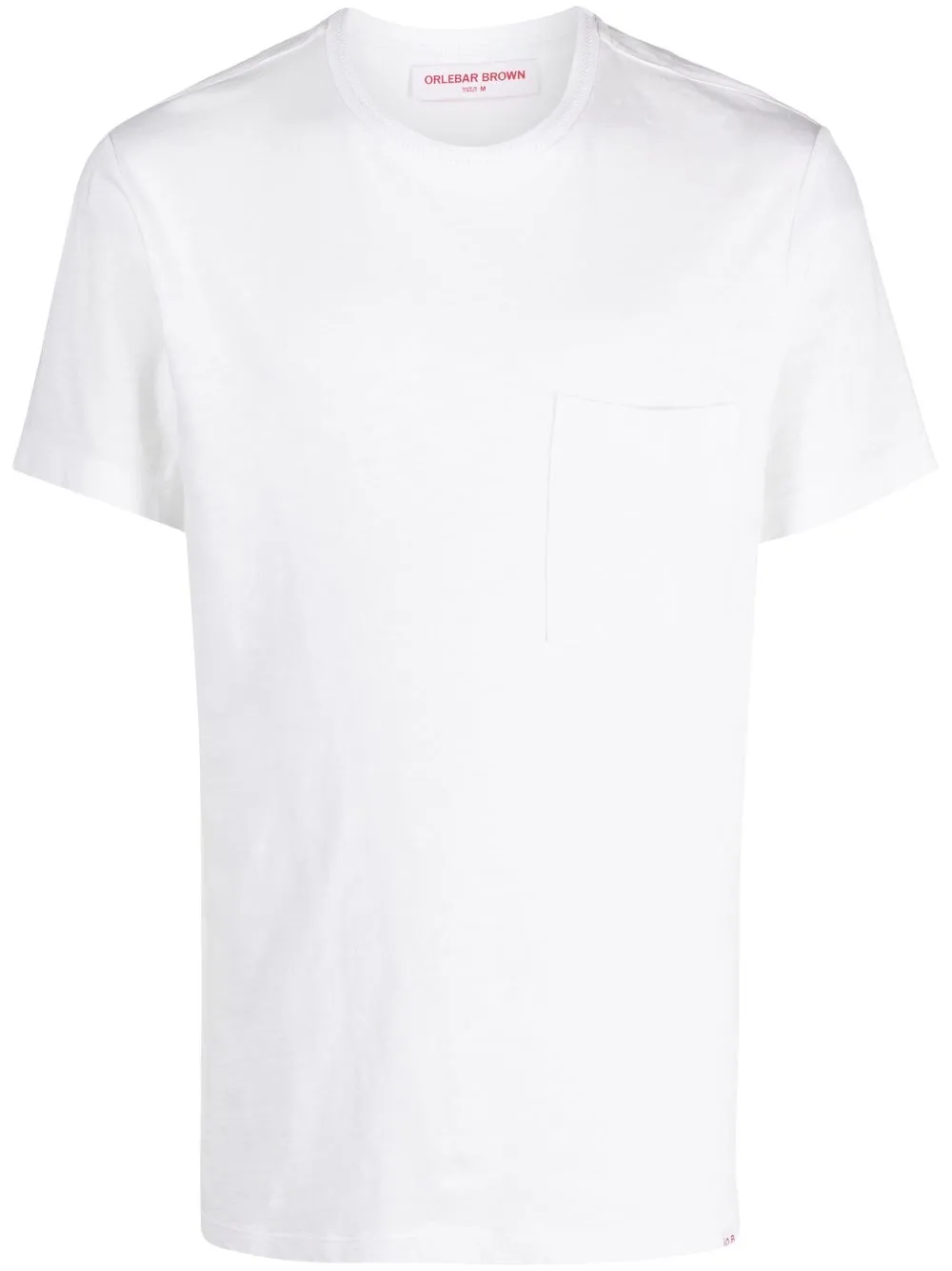 

Orlebar Brown playera manga corta con cuello redondo - Blanco