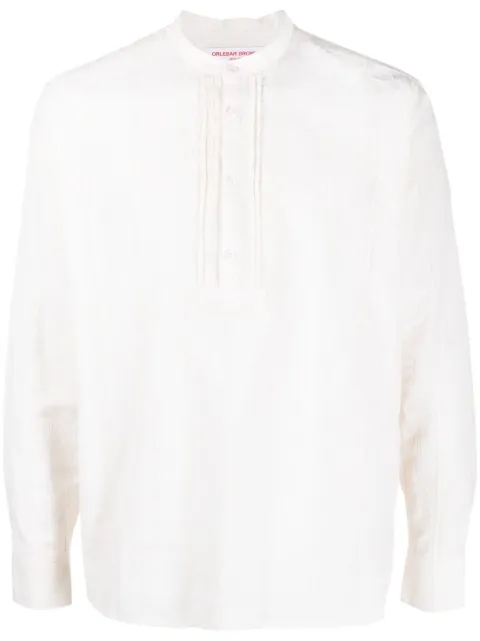 Orlebar Brown Hemlock striped henley shirt