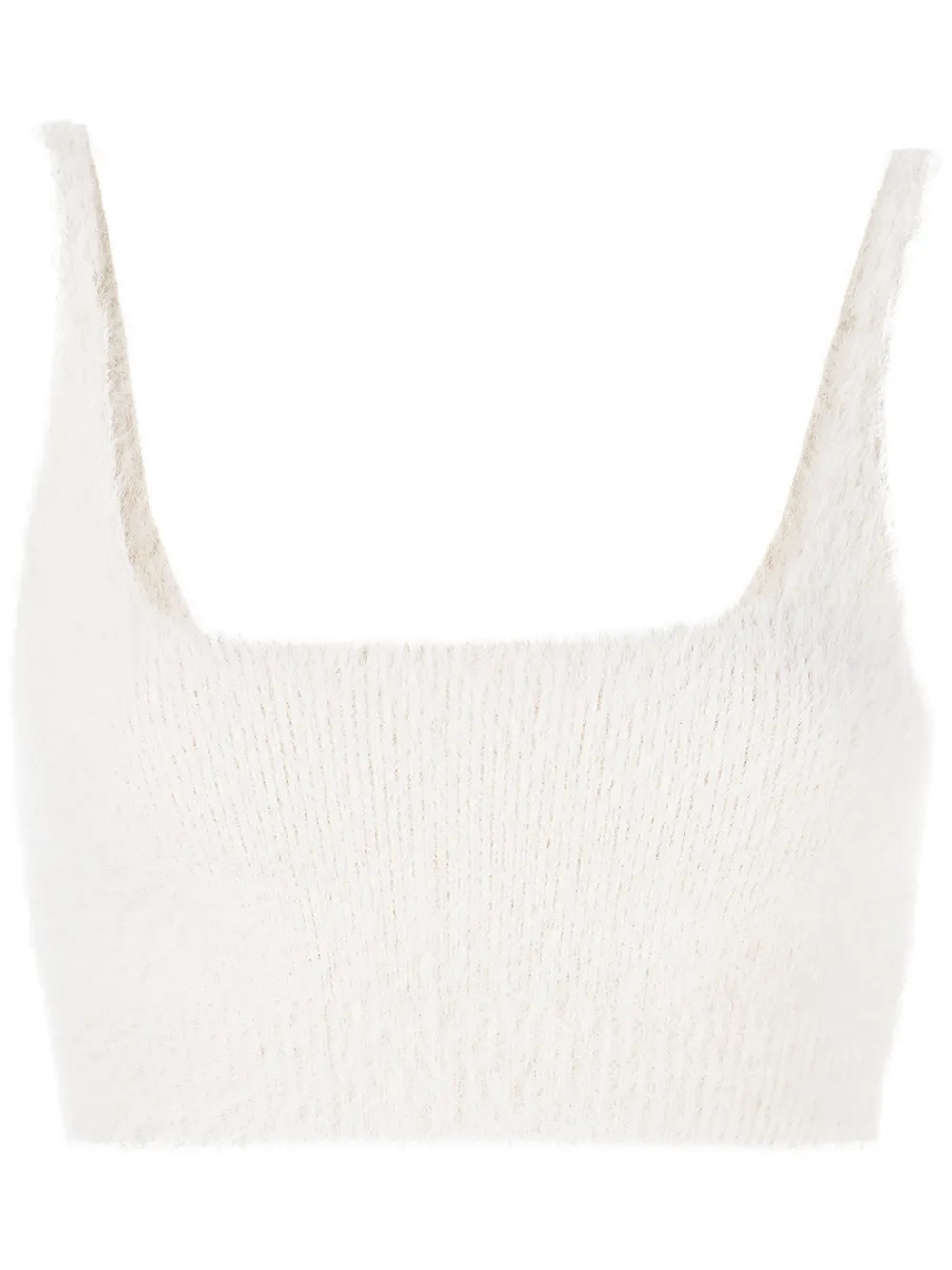 

Simkhai Standard textured knit crop top - White