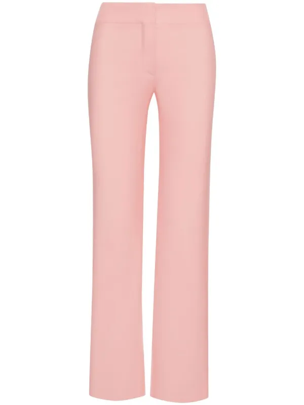 Oscar de la Renta Straight-leg Trousers in Pink