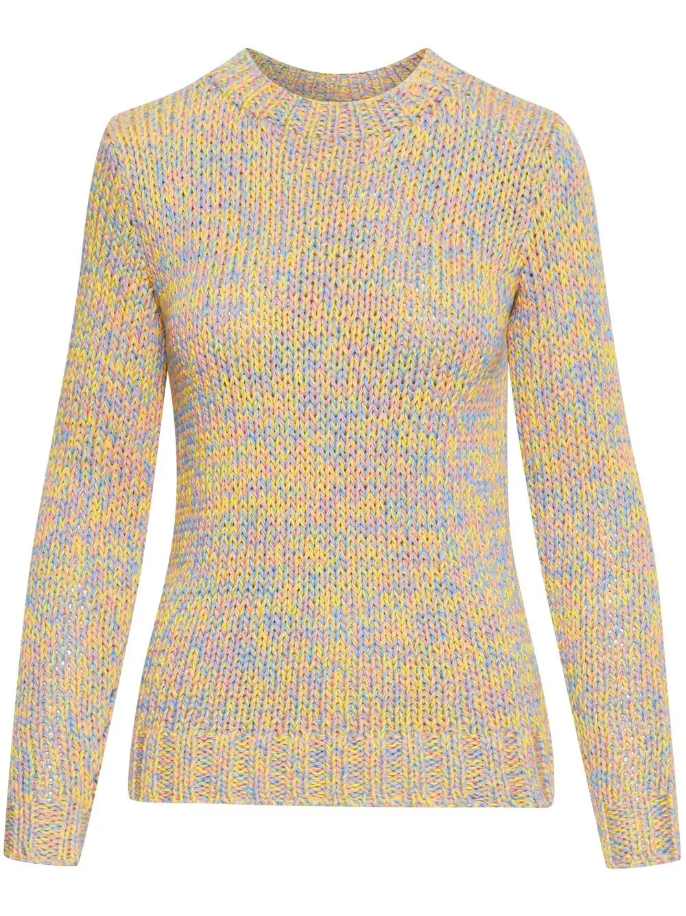 

Oscar de la Renta chunky-knit crew neck jumper - Yellow