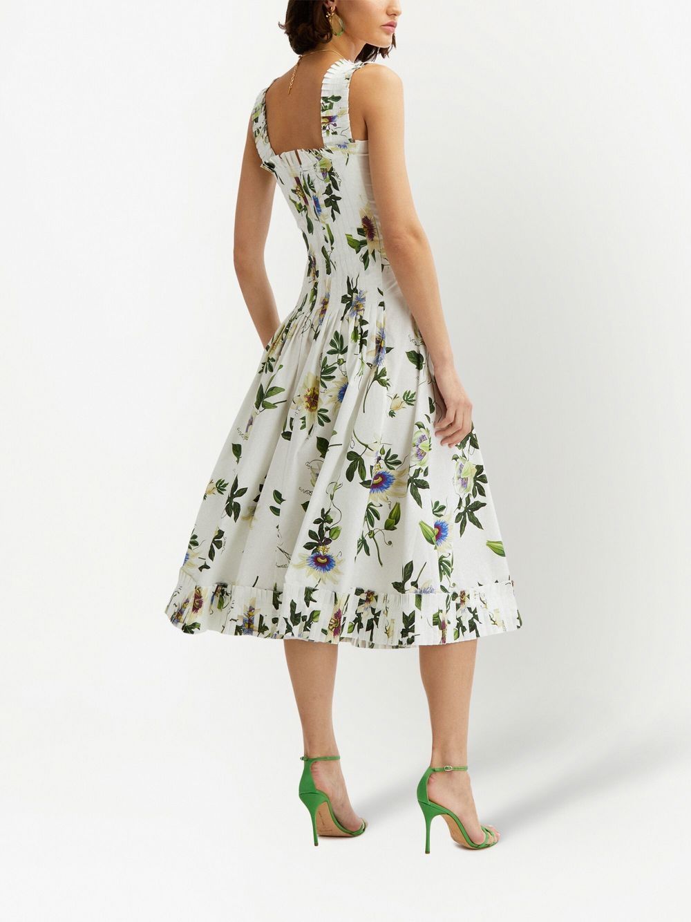 Oscar De La Renta floral-print Midi Dress - Farfetch