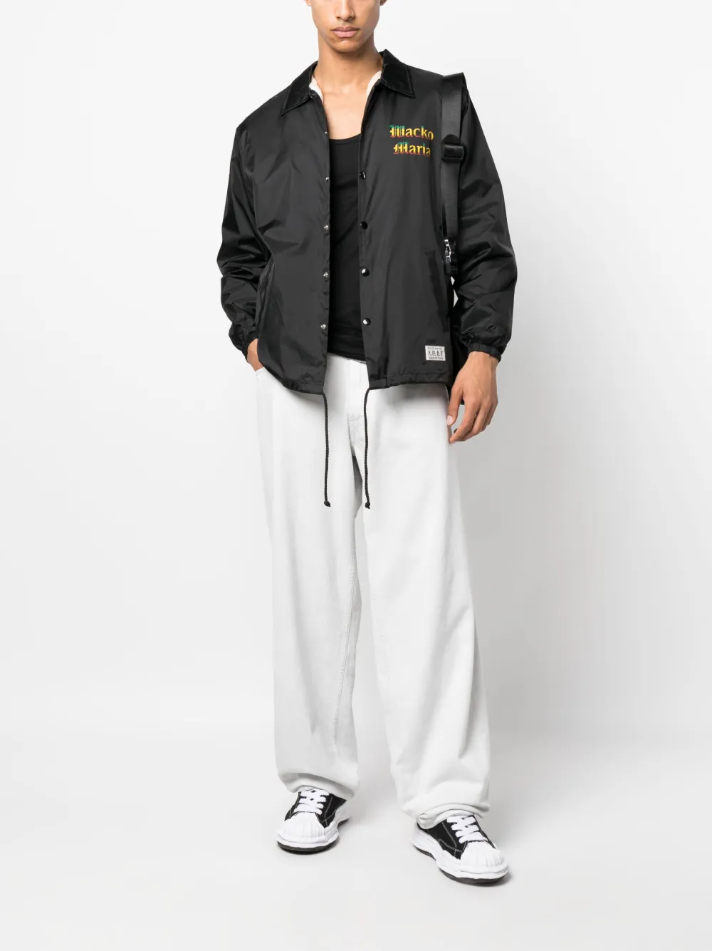 WACKO MARIA Maria Boa coach jacket - Zwart