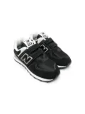 New Balance Kids touch-strap logo-patch sneakers - Black