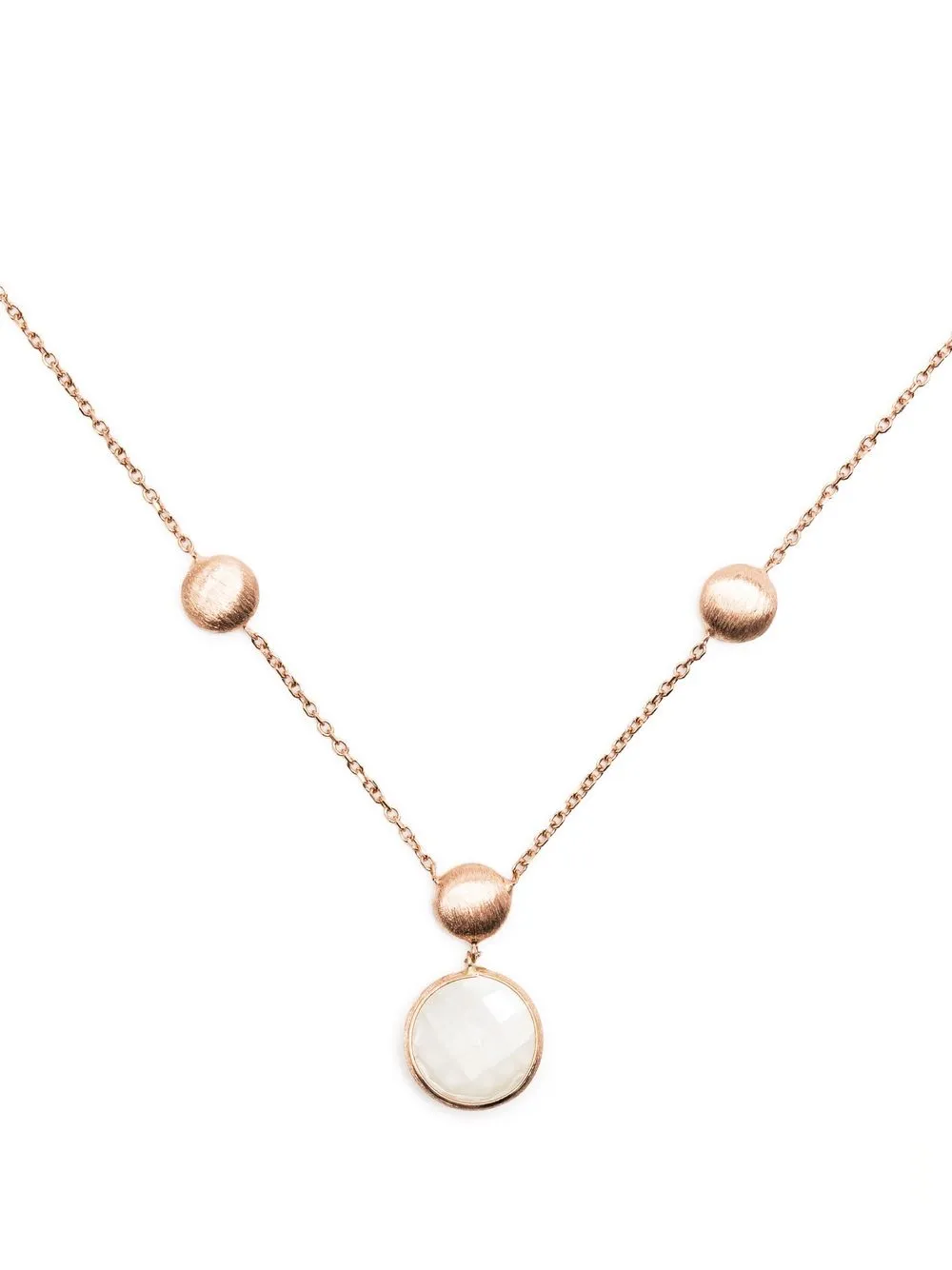 

Tateossian 14k Rose Gold Kensington pearl necklace - White