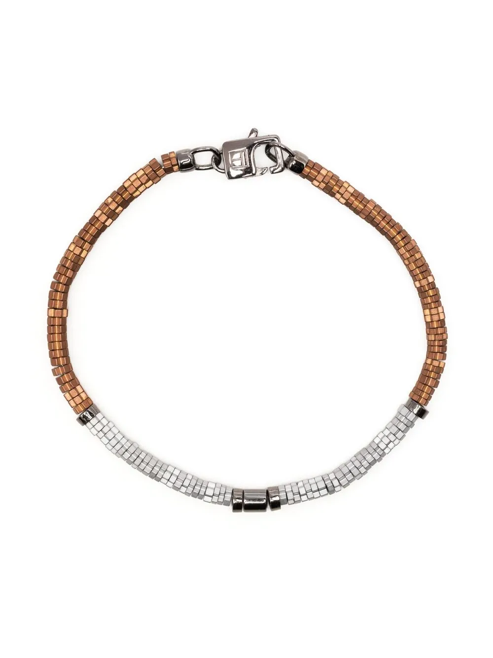 

Tateossian two-tone beaded bracelet - Brown