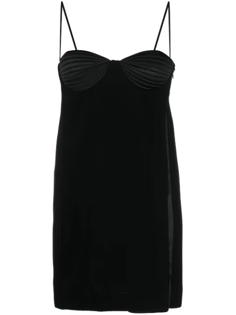 Bevza Seashell spaghetti-strap mini dress