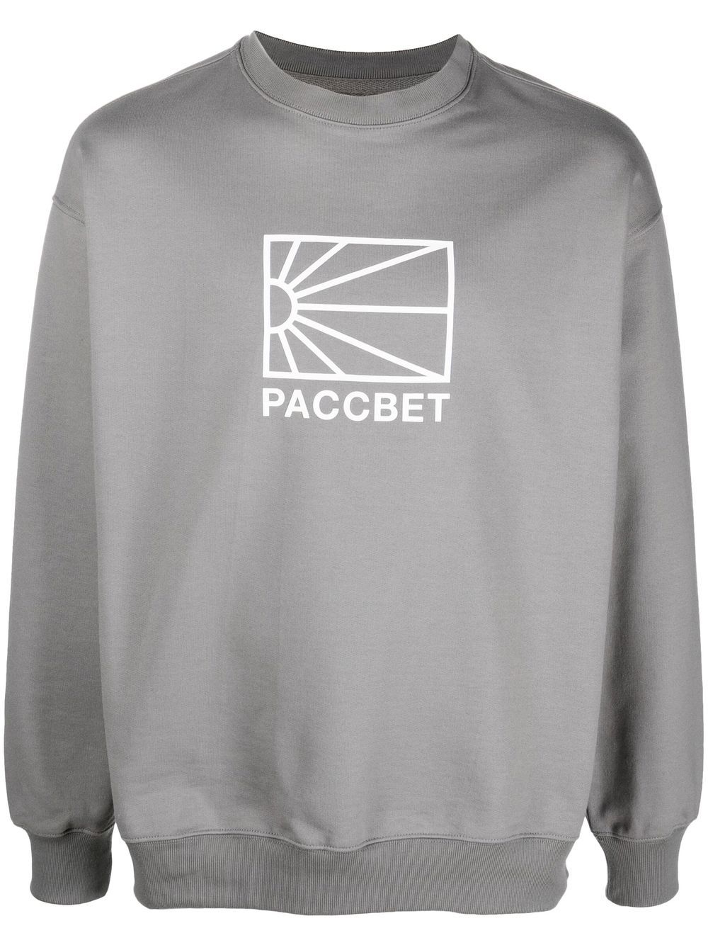 

PACCBET Big Logo-print crewneck sweatshirt - Grey