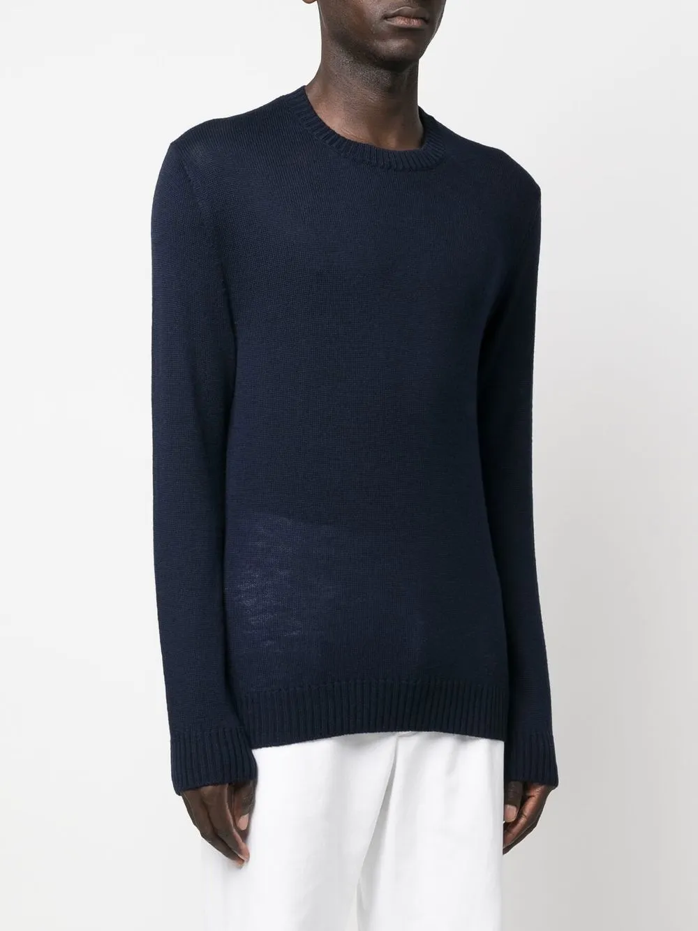  Jil Sander Pullover Mit Logo Stickerei   Blau 