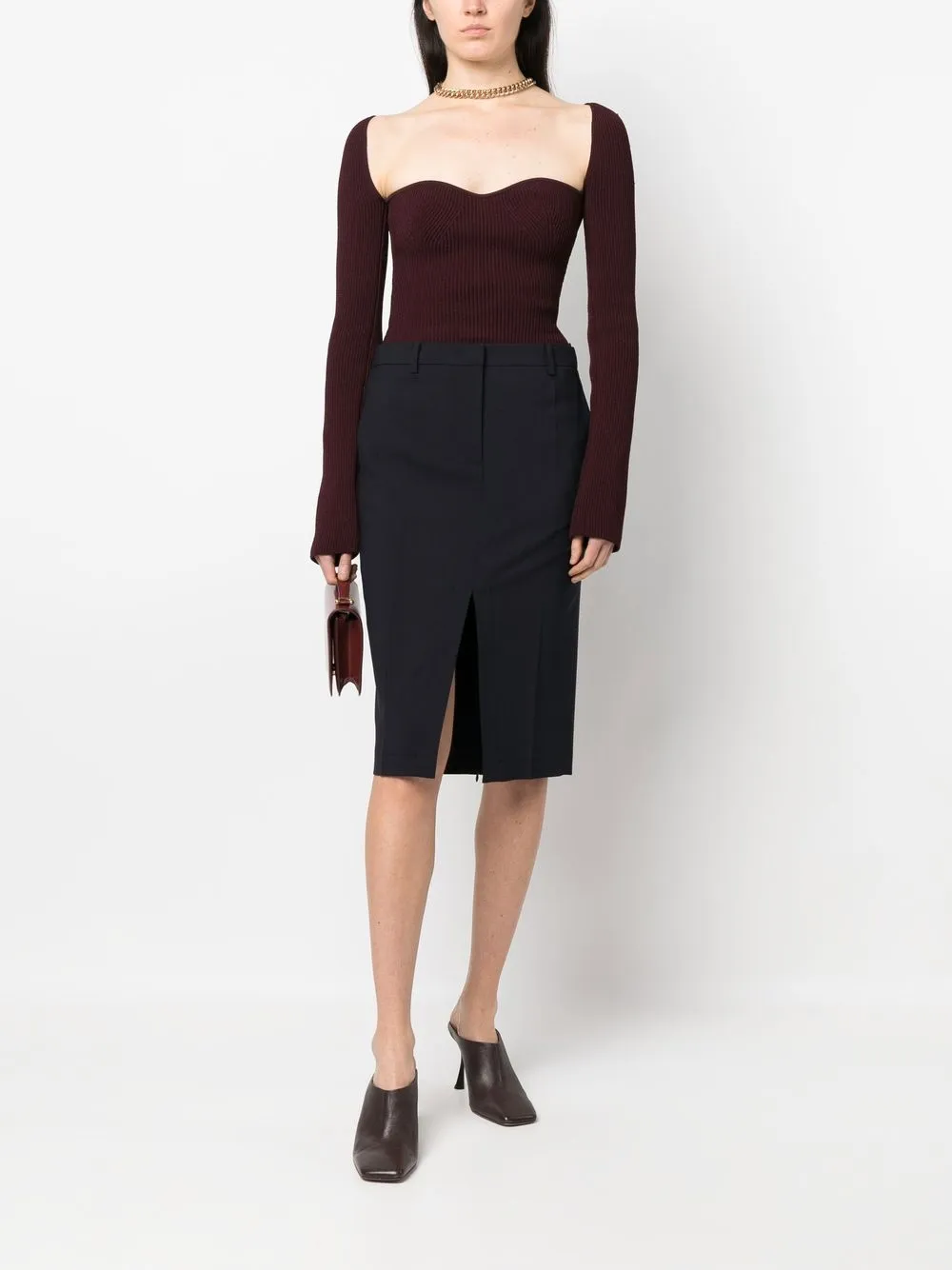 Nº21 midrise Pencil Skirt Farfetch