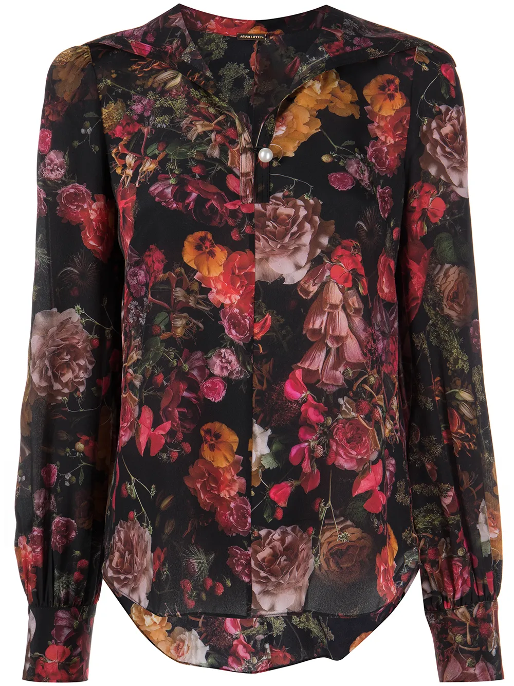 

Adam Lippes floral-print blouse - Black