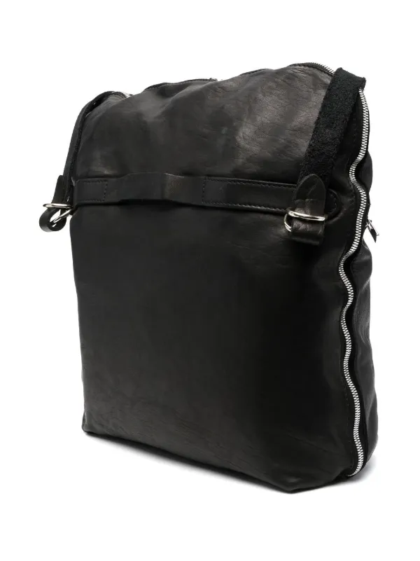 hide-m | GUIDI M10 Messenger Bag, black horse leather