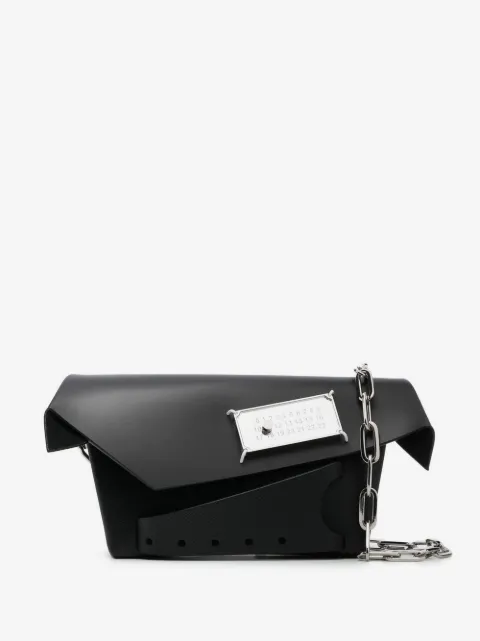 Maison Margiela Snatched leather shoulder bag