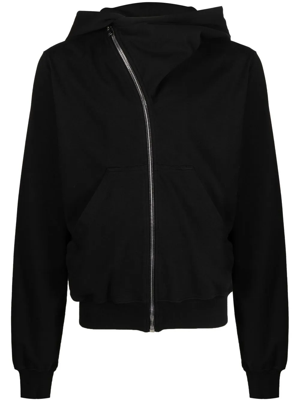 

Rick Owens DRKSHDW asymmetric pointed-hood cardigan - Black