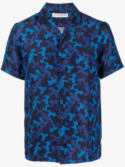 Orlebar Brown Hibbert linen-blend shirt