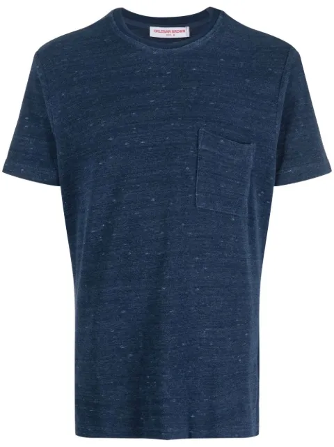 Orlebar Brown camiseta con acabado de toalla