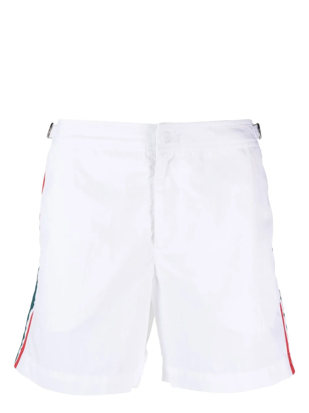 

Orlebar Brown shorts con detalle de rayas laterales - Blanco