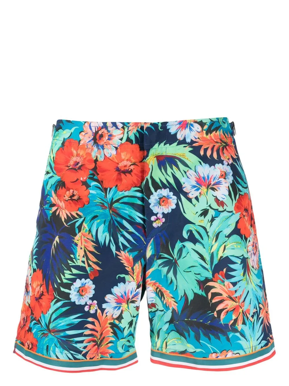 Orlebar Brown Floral Print Swim Shorts In Blue