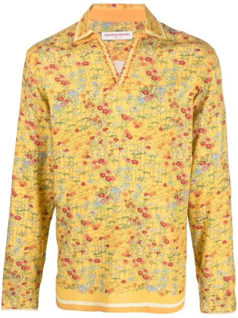 Orlebar Brown Overhemd met bloemenprint