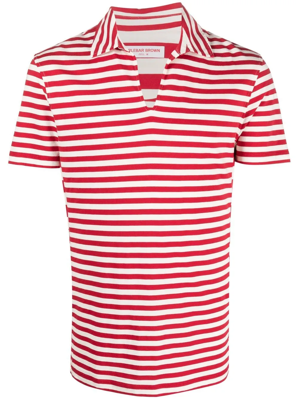 

Orlebar Brown Mayer striped polo shirt - Red