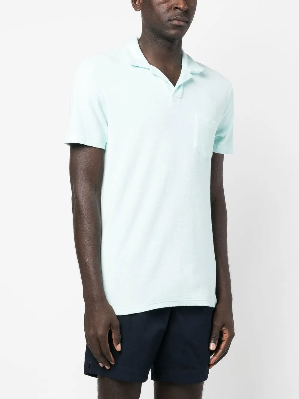  Orlebar Brown Poloshirt Aus Frottee   Blau 