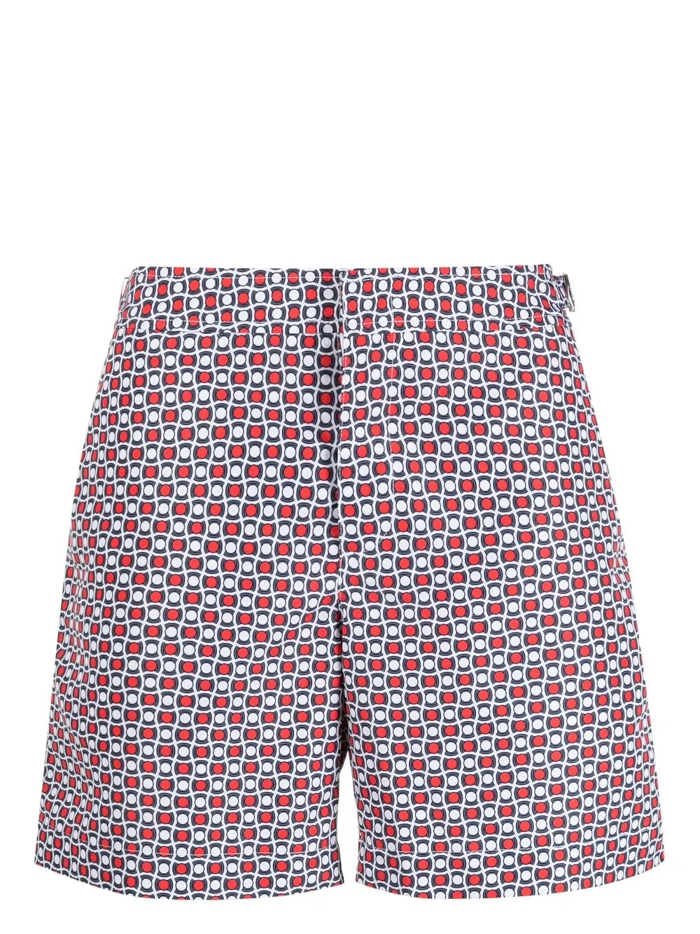 

Orlebar Brown Bulldog geometric-print swim shorts - Red