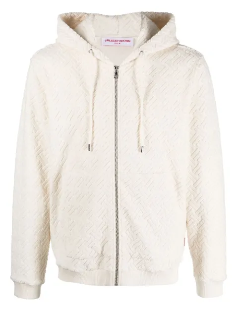 Orlebar Brown Horsley jacquard zip-up hoodie
