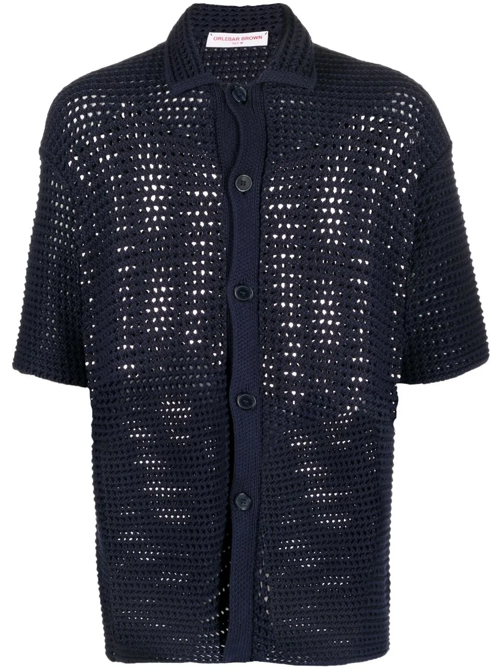 

Orlebar Brown Thomas crochet-knit shirt - Blue