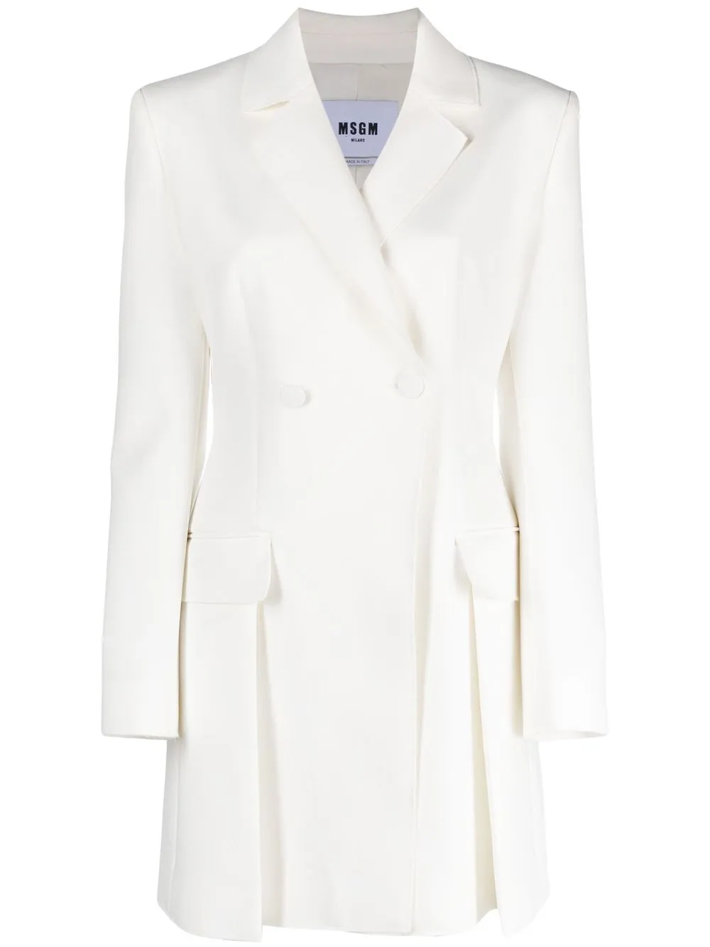 

MSGM double-breasted coat - White