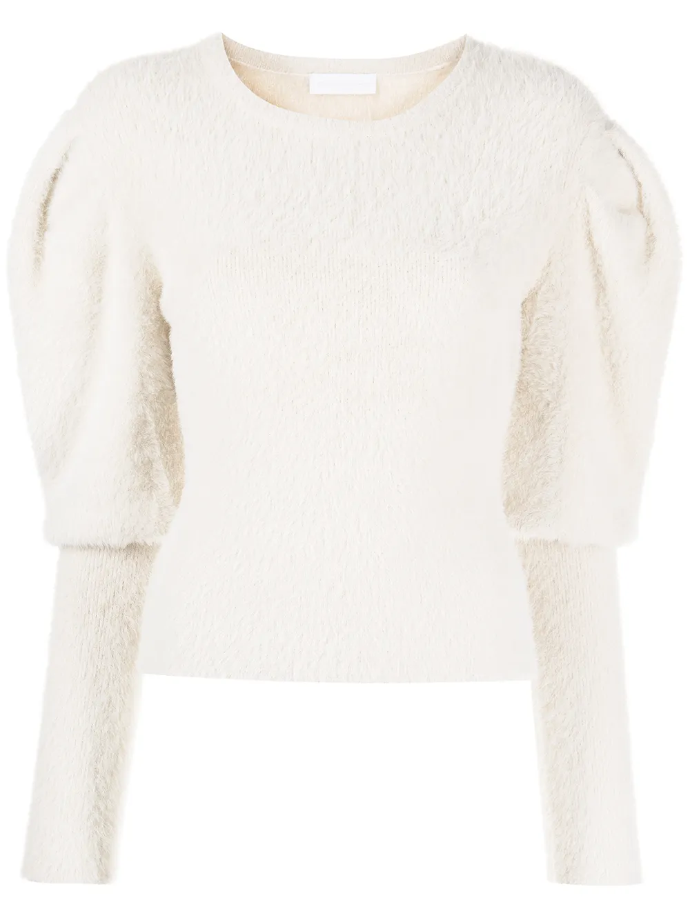 

Simkhai Standard gathered-sleeve fitted sweater - White