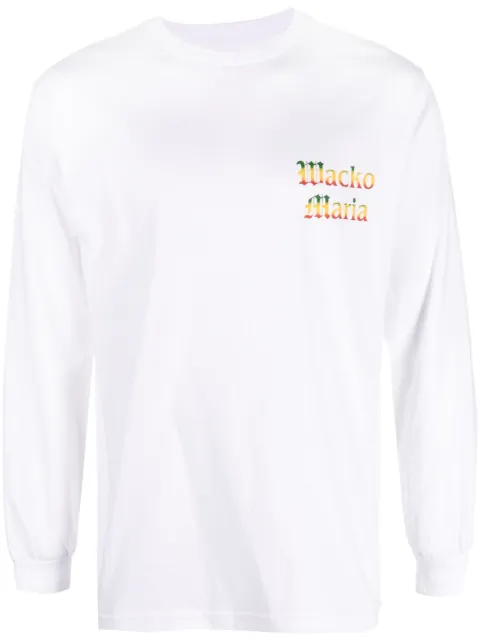WACKO MARIA Langarmshirt mit Logo-Print